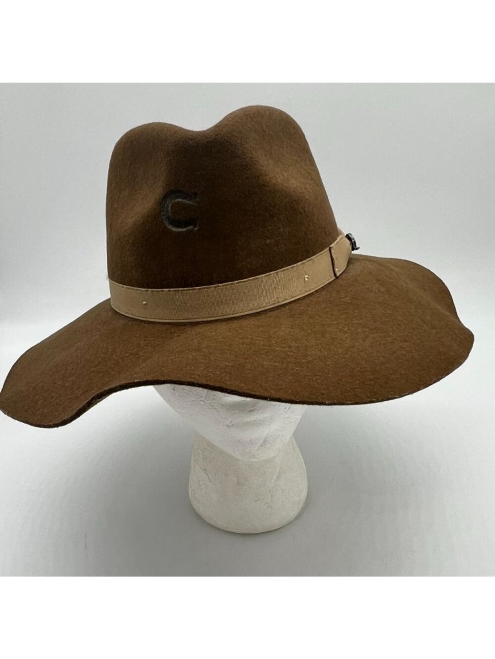 Charlie 1 Horse Womens Acorn Highway Felt Fashion Hat Brown Western Cowboy Retro - Picture 8 of 8